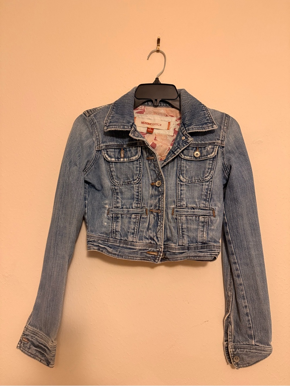 Mossimo Supply Co. Light Blue Cropped Denim Jacket